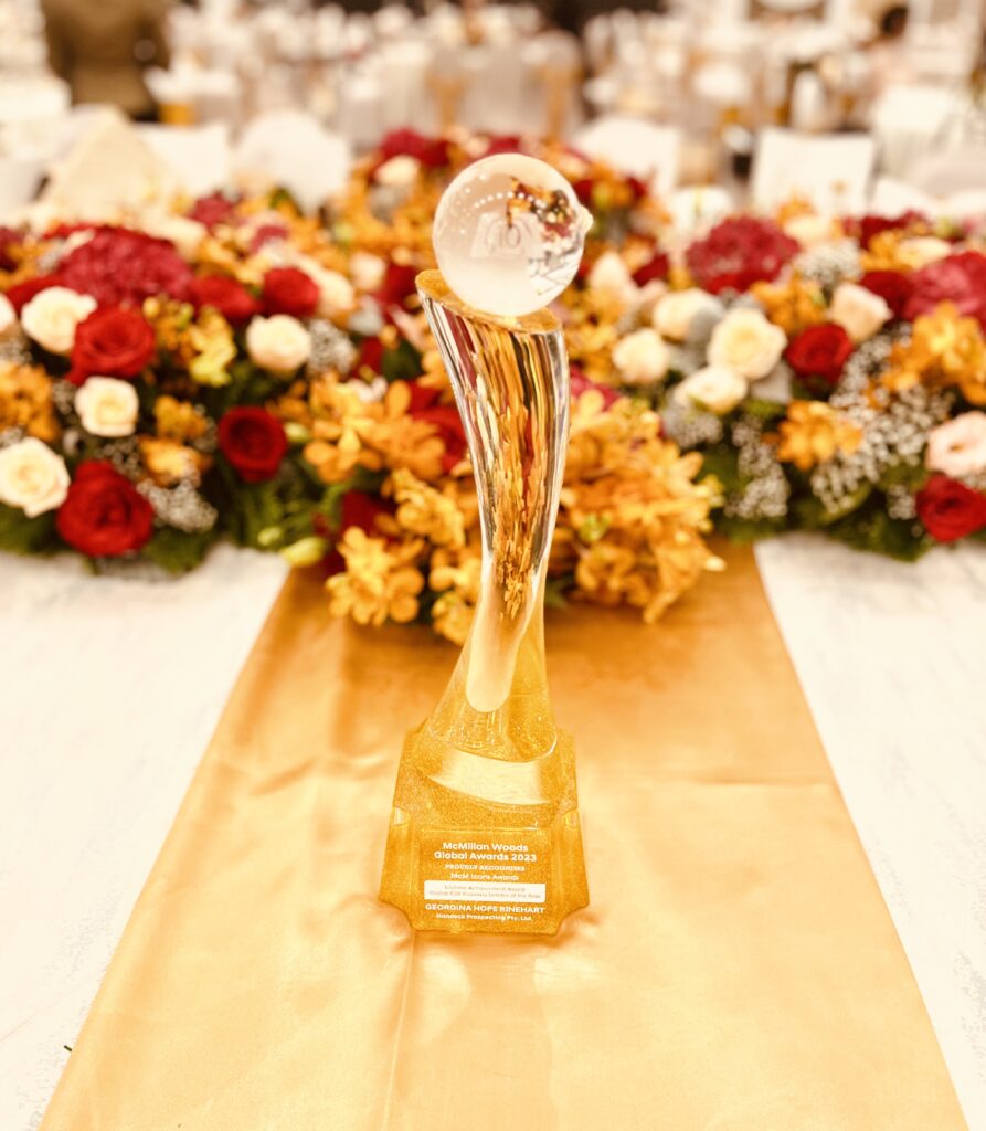 2023 McMillan Woods Global Awards Mrs. Gina Rinehart AO ‘Visionary